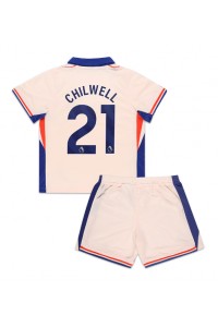 Chelsea Ben Chilwell #21 Babytruitje Uit tenue Kind 2024-25 Korte Mouw (+ Korte broeken)